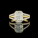 1.99 Cts 14k Yellow Gold Radiant Shape Split Shank Ring - Video