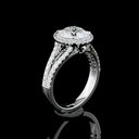 8.07 Cts 14k White Gold Round Shape Split Shank Ring - Image 4