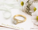 1.85 Cts 14k Yellow Gold Emerald Shape Split Shank Ring - Image 3