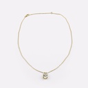 1.51 Cts 14k Yellow Gold Antique Marquise Shape Solitaire Pendant - Image 3