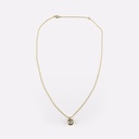 2.06 Cts 14k Yellow Gold Old European Brilliant Shape Solitaire Pendant - Image 3