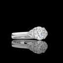 1.41 Cts Platinum Round Shape 3 Stones Ring - Image 3