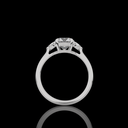 1.41 Cts Platinum Round Shape 3 Stones Ring - Image 4