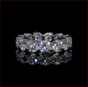 7.5 Cts 14k White Gold Round Shape Eternity Band Eternity Band - Video