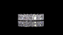 4.49 Cts 14k White Gold Radiant Shape Eternity Band Eternity Band - Image 3