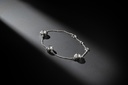 3.18 Cts 14k White Gold Old European Brilliant Shape Station Bracelet - Image 3