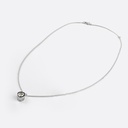 2.56 Cts 14k White Gold Old European Brilliant Shape Solitaire Pendant - Image 2