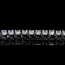 10.4 Cts 14k White Gold Emerald Shape Tennis Bracelet - Image 4