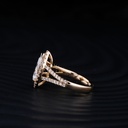 2.67 Cts 14k Yellow Gold Marquise Shape Split Shank Ring - Image 4