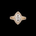 2.67 Cts 14k Yellow Gold Marquise Shape Split Shank Ring - Video
