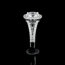 5.87 Cts 14k White Gold Round Shape Split Shank Ring - Image 2
