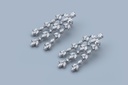 15.3 Cts 14k White Gold Mix Shape Special Earring - Image 4