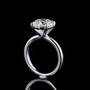 2.01 Cts 14k White Gold Round Shape Split Shank Ring - Image 3