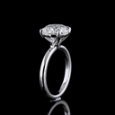 2.01 Cts 14k White Gold Round Shape Split Shank Ring - Image 4