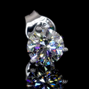 1.49 Cts 18k White Gold Round Shape Martini Earring - Image 3