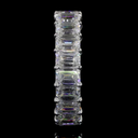 9.17 Cts Platinum Emerald Shape Eternity Band Eternity Band - Image 3