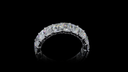 6.2 Cts 18k White Gold Radiant Shape Eternity Band Eternity Band - Image 2