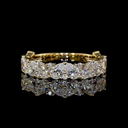 1.94 Cts 14k Yellow Gold Mix Shape 3/4 Band Eternity Band - Video