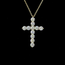 1.91 Cts 14k Yellow Gold Round Shape Symbol Pendant - Image 3