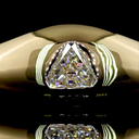 3.48 Cts 14k Yellow Gold Round Shape Special Eternity Band - Image 3