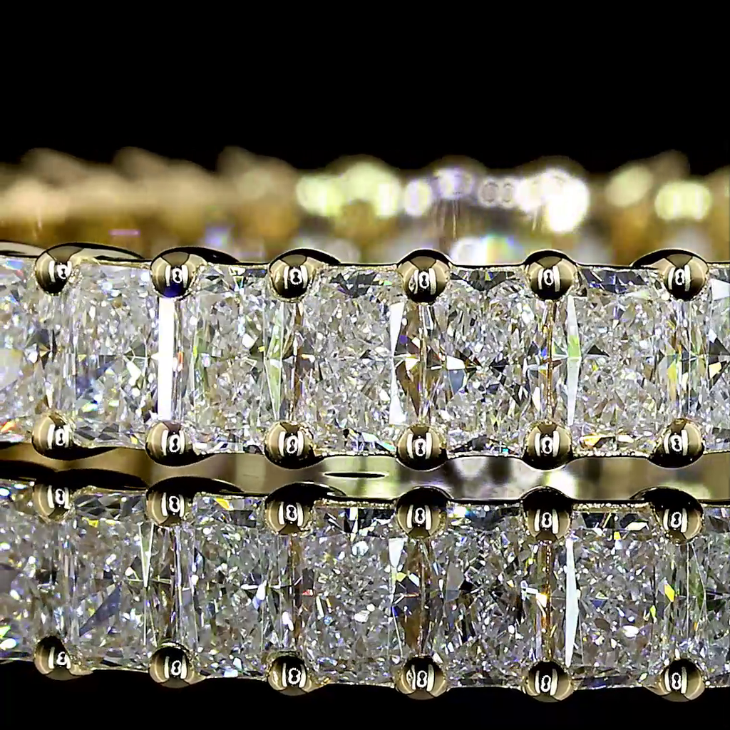 1.78 Cts 14k Yellow Gold Radiant Shape Eternity Band Eternity Band - Image 3