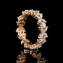 2.34 Cts 14k Rose Gold Mix Shape Eternity Band Eternity Band - Image 2