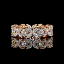 2.34 Cts 14k Rose Gold Mix Shape Eternity Band Eternity Band - Video