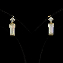 4.79 Cts 14k Yellow Gold Mix Shape Hanging Earring - Video