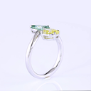 2.26 Cts 14k White Gold Mix Shape Special Ring - Image 4