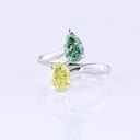 2.26 Cts 14k White Gold Mix Shape Special Ring - Video