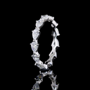 1.44 Cts 14k White Gold Pear Shape Eternity Band Eternity Band - Image 4