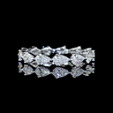 1.44 Cts 14k White Gold Pear Shape Eternity Band Eternity Band - Video