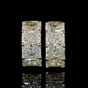 4.1 Cts 14k Yellow Gold Radiant Shape Huggies Earring - Image 3