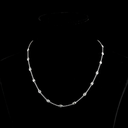 2.79 Cts 14k White Gold Mix Shape Station Necklace - Video
