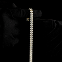 20 Cts 14k Yellow Gold Oval Shape Tennis Bracelet - Image 3