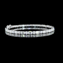 10.29 Cts 14k White Gold Mix Shape Tennis Bracelet - Video