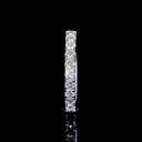0.69 Cts 14k White Gold Round Shape Half Eternity Eternity Band - Image 2