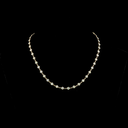 5.07 Cts 14k Yellow Gold Round Shape Station Necklace - Video