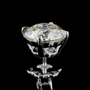 4.7 Cts 14k White Gold Round Shape Studs Earring - Image 4