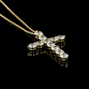 1.92 Cts 14k Yellow Gold Round Shape Symbol Pendant - Image 3