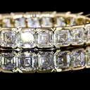2.13 Cts 14k Yellow Gold Asscher Shape Eternity Band Eternity Band - Image 2