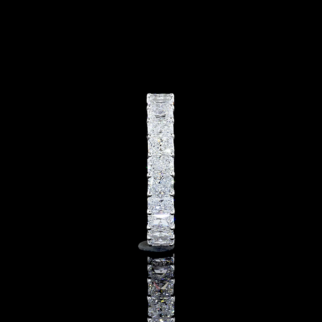 2.6 Cts 14k White Gold Radiant Shape Eternity Band Eternity Band - Image 3