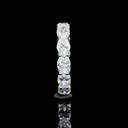3.65 Cts 14k White Gold Oval Shape Eternity Band Eternity Band - Image 3