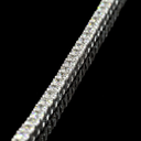 4.08 Cts 14k White Gold Round Shape Tennis Necklace - Image 3