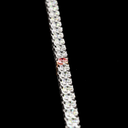10.73 Cts 14k Two Tone Round Shape Tennis Necklace - Image 3