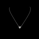 2.05 Cts 14k White Gold Triangle Shape Solitaire Pendant - Video