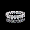 1.88 Cts 14k White Gold Oval Shape Eternity Band Eternity Band - Video