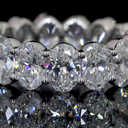 5.47 Cts 14k White Gold Oval Shape Eternity Band Eternity Band - Image 2