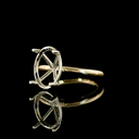 0 Cts 14k Two Tone Shape Solitaire Ring - Image 2