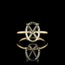 0 Cts 14k Two Tone Shape Solitaire Ring - Video
